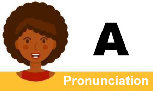 La pronunciación de la letra A