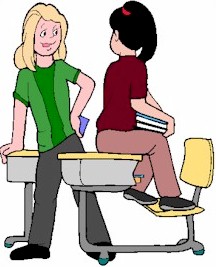 Students talking
